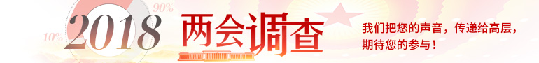 2018年人民網(wǎng)“兩會(huì)熱點(diǎn)調(diào)查”上線