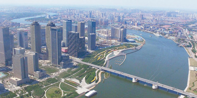 濱海新區(qū)核心城區(qū)一景。 資料圖片