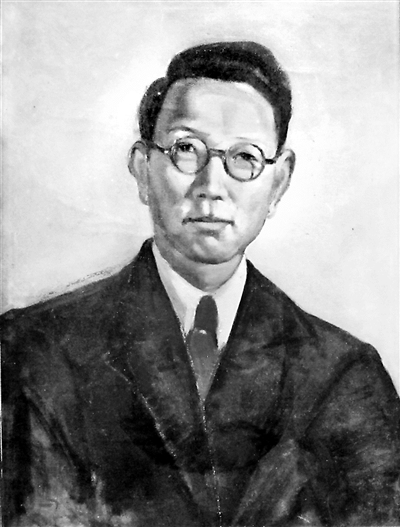 韓樂然畫像，韓樂然于1946年、1947年兩度考察克孜爾石窟，進(jìn)行編號、臨摹、拍攝等基礎(chǔ)性研究工作。